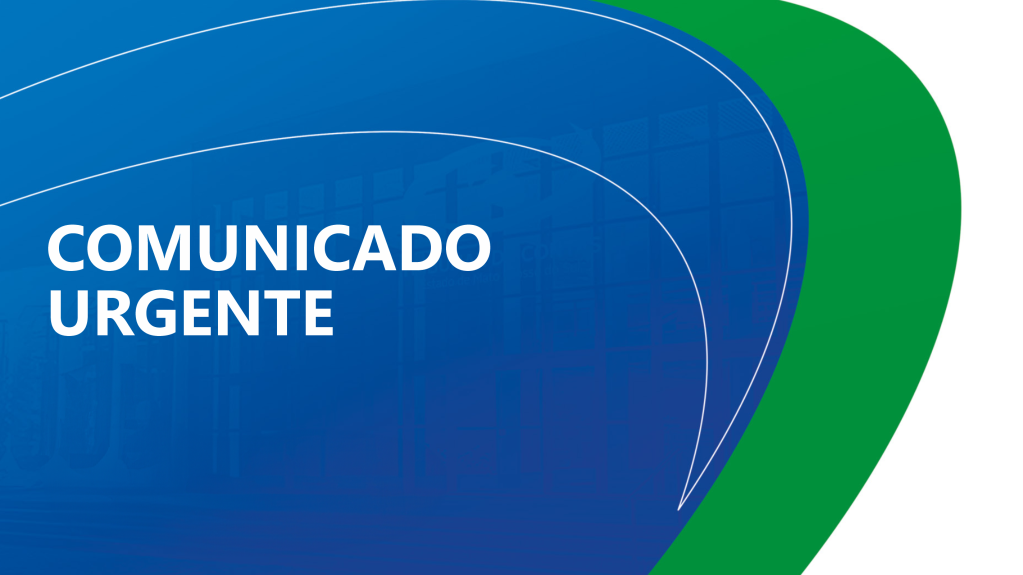Comunicado urgente 
