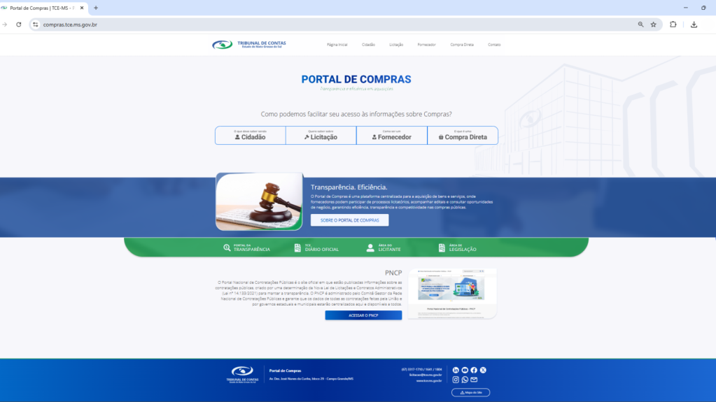 TCE-MS moderniza contratações públicas e lança novo Portal de Compras integrado ao SIGA